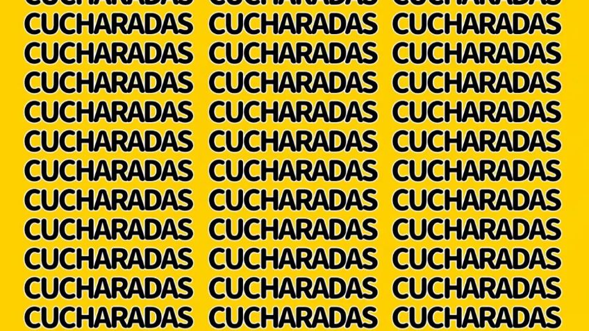 Sólo una mente distinta puede encontrar la palabra 'CUCARACHAS’ en menos de 10 segundos