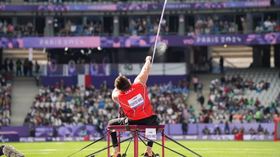 Edgar Ulises Fuentes Yánez consiguió el segundo lugar en la final de lanzamiento de jabalina en los Juegos Paralímpicos de París 2024.