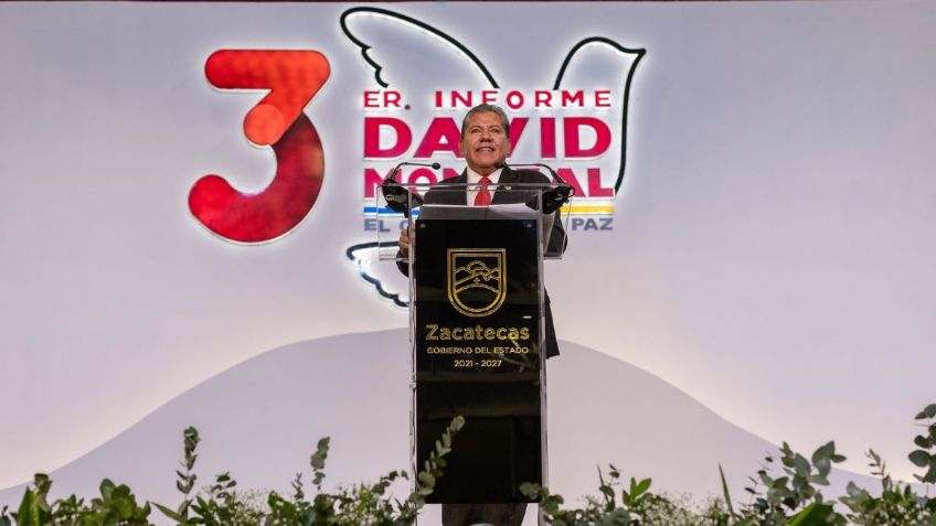 David Monreal Ávila presenta su tercer informe de actividades al frente del gobierno de Zacatecas