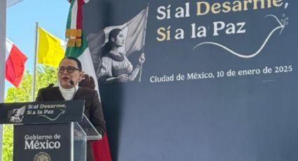 Rosa Icela Rodríguez participa en inauguración del programa “Sí al desarme, sí a la paz”