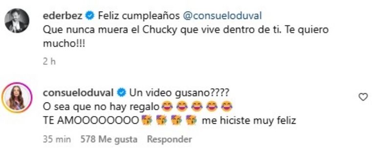 eugenio derbez consuelo duval mensaje felicitacion