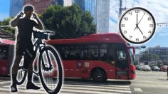 ¿Cuáles son los horarios para viajar con la bicicleta en el Metrobús de la CDMX?