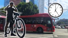 ¿Cuáles son los horarios para viajar con la bicicleta en el Metrobús de la CDMX?