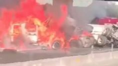 Tráiler vuelca y se incendia en carretera federal Xalapa - Perote | VIDEO