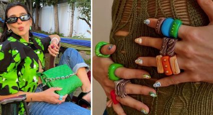 Los anillos de resina se mantienen como tendencia en 2025 y Dua Lipa y Miley Cyrus los aman