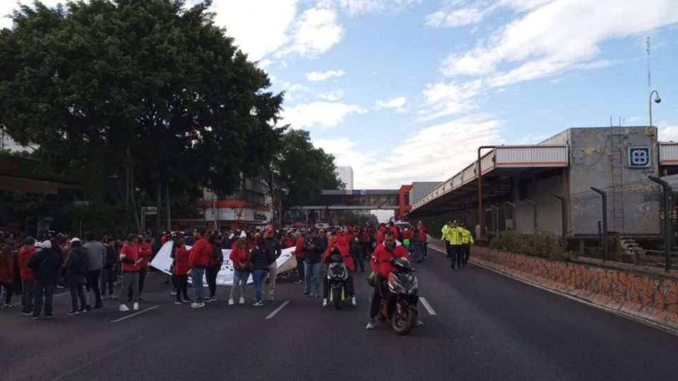 Marchan sobre Calzada de Tlalpan