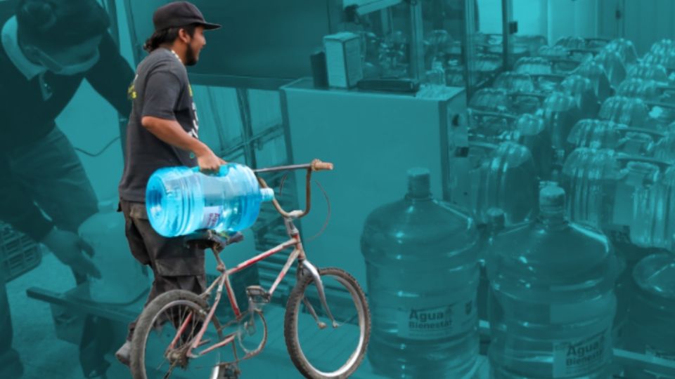 La distribución de los garrones de Agua Bienestar ya comenzó.