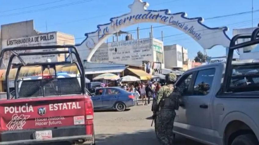 Policía y Ejército realiza operativo en Central de Abastos de Puebla