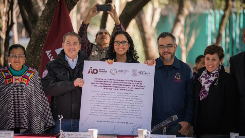 Alcaldes de Tlalpan, Magdalena Contreras y Álvaro Obregón afirman que el acuerdo "Fronteras Sin Límites" mejorará seguridad y servicios