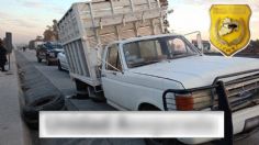 Secretaría de Seguridad resguarda camioneta con bidones de 4 mil litros de hidrocarburo en Tepotzotlán 