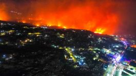 Foto que representa a Reportan fuertes incendios forestales en Tecate, Baja California