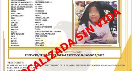 Localizan sin vida a Genesis, niña de 10 años desaparecida en Puebla, fue asesinada por su vecino