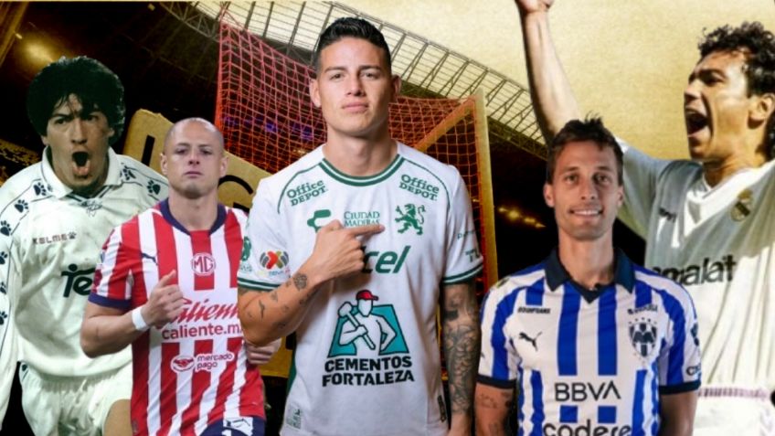 James Rodríguez y todos los futbolistas que han jugado en el Real Madrid y la Liga Mx