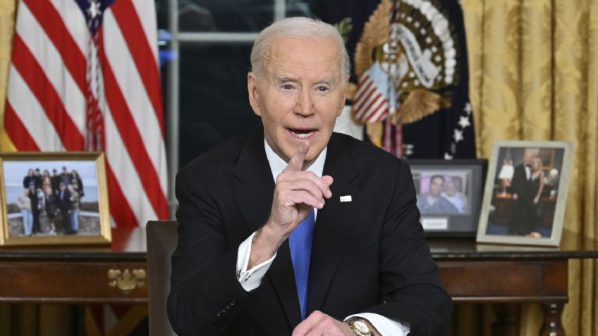 Joe Biden advierte formación de una oligarquía en EU, al pronunciar su último discurso como presidente