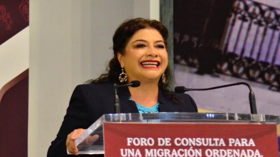 Clara Brugada durante Foro de Consulta para una Migración Ordenada