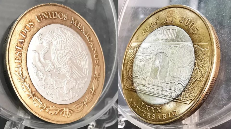 Moneda que conmemora el 80 aniversario de Banxico