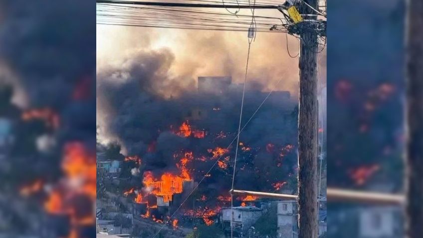 Incendio arrasa con diez casas en Santa Julia