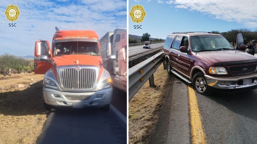 Policía bancario de la SSC frustra intento de asalto a una unidad de carga que se dirigía de San Luis Potosí a la CDMX