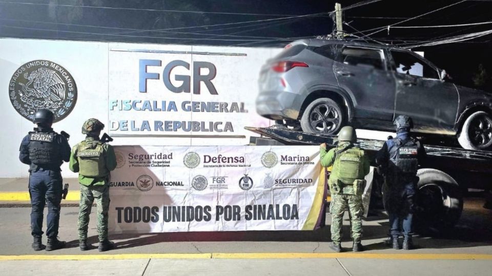 n Sinaloa, elementos del Ejército Mexicano, GN, SSPC, aseguraron una ametralladora, seis cargadores, 215 cartuchos, 300 gramos en pastillas de fentanilo, un kilo de marihuana, dos chalecos tácticos y dos vehículos