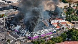 Foto que representa a “Se hizo un gran trabajo de todos los cuerpos de auxilio”: Roy Navarrete sobre incendio en el casino de Culiacán