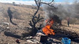 Foto que representa a Destruyen campamento usado para vigilar autoridades en Nogales