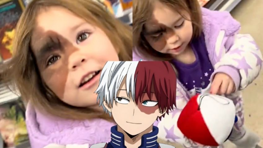 Niña enternece TikTok por peluche de Shoto Todoroki de My Hero Academy: "Tiene una marca de nacimiento como yo" | VIDEO