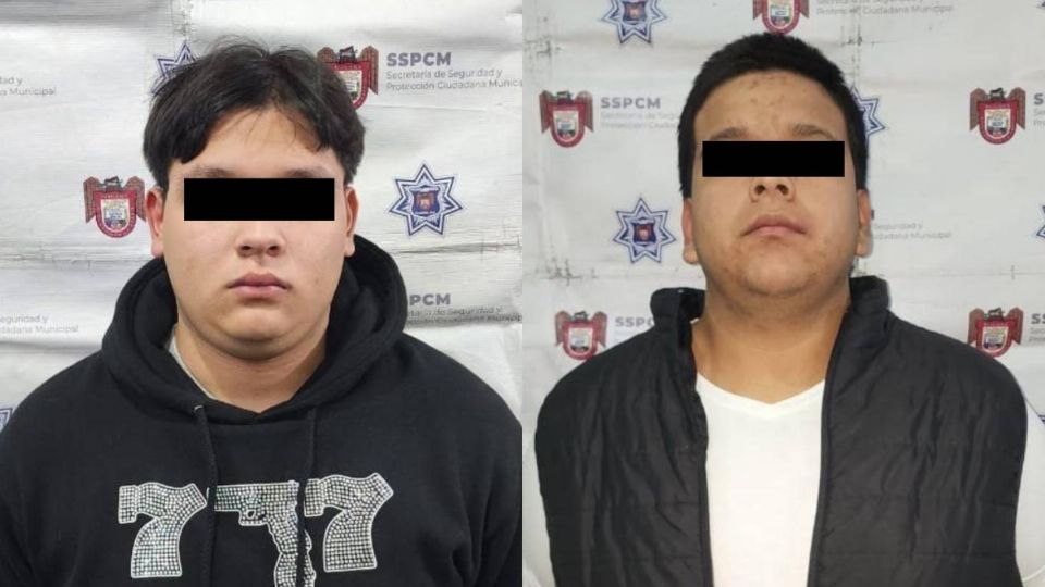 Se detuvo a Gerardo “N” de 19 años y Jesús “N” de 18 años