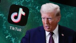 Foto que representa a Trump dice que "muy probablemente" retrasará 90 días la posible prohibición de TikTok