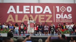 Foto que representa a Aleida Alavez presenta informe de 100 días al frente de Iztapalapa