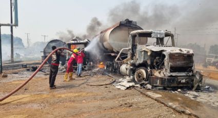 Rapiña de combustible en pipa accidentada deja 70 muertos: explotó cuando querían pasar la gasolina a otro camión