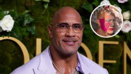 Foto que representa a Dwayne Johnson, “La roca”, comparte el divertido resultado de jugar con sus hijas