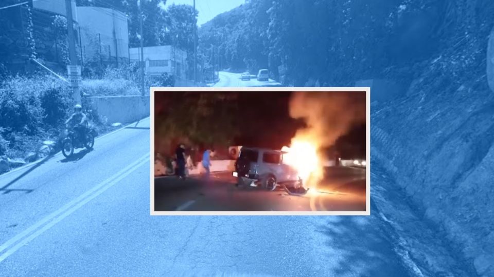 Dos hombres resultaron heridos tras el percance.