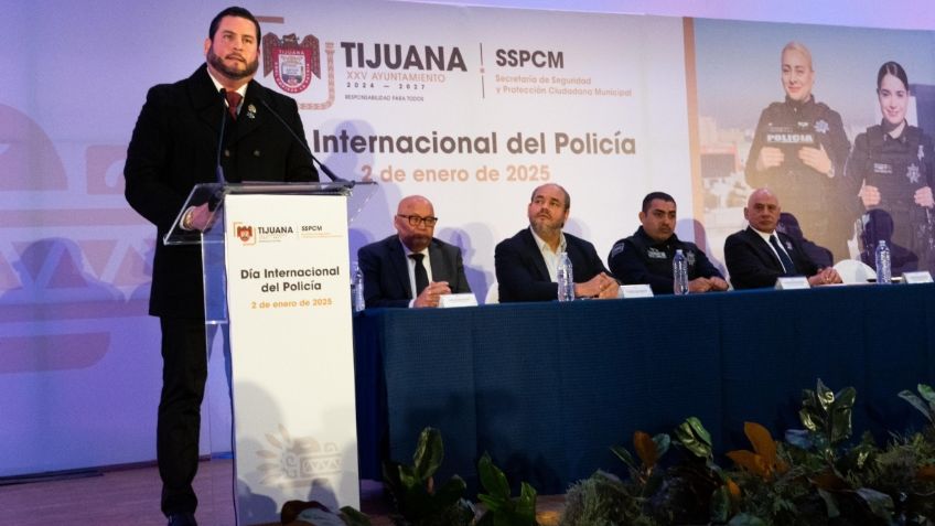 Tijuana celebra el Día Internacional del Policía con anuncio de beneficios para elementos policiales