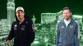 Foto que representa a Checo Pérez presume su encuentro con Messi en Las Vegas, a la espera de la respuesta de Cadillac | FOTO