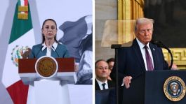 Foto que representa a Claudia Sheinbaum felicita a Trump por su toma de posesión como presidente de EU; llama al "diálogo y el respeto"