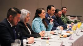 Foto que representa a Tere Jiménez presenta ante empresarios resultados del "Blindaje Aguascalientes"