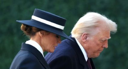 Melania deslumbra con elegante y sobrio look en la toma de protesta de Donald Trump, con un guiño muy patriota a EU