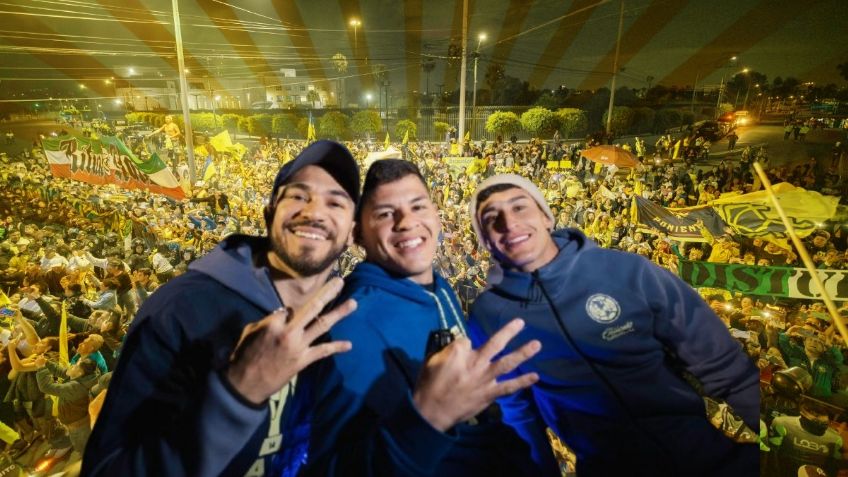 Así fue la celebración del tricampeonato del América en el Estadio Azteca con sus aficionados