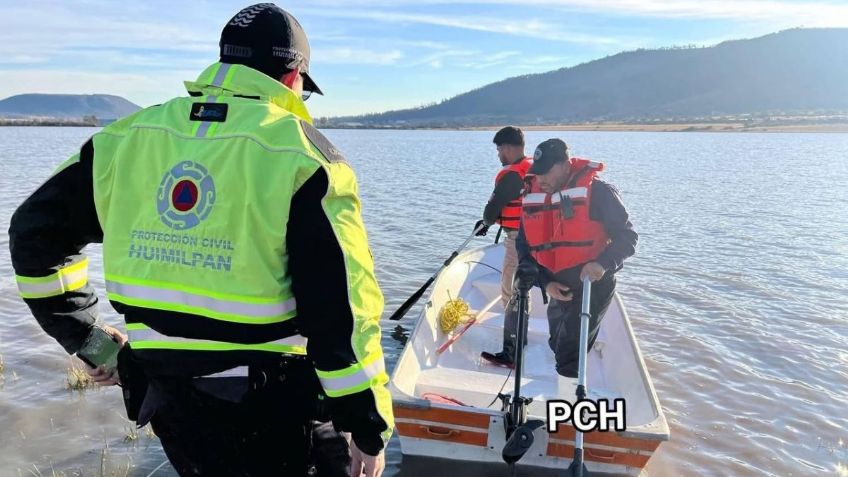 Realizan búsqueda intensiva de persona no localizada en la Presa de Capula, Huimilpan, Querétaro