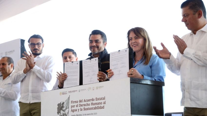 Firman Conagua y gobierno de Morelos el primer Acuerdo Estatal por el Derecho Humano al Agua y la Sustentabilidad