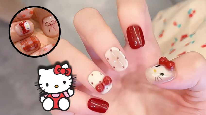 5 diseños de uñas inspirados en Hello Kitty para lucir súper kawaii en San Valentín