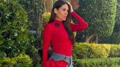 Galilea Montijo tiene los jeans con moño rojo que están en tendencia, así puedes recrear su look