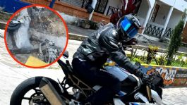 Foto que representa a Reconocido odontólogo MUERE tras estrellar su lujosa motocicleta contra una señal de alto: "quedó destruida"