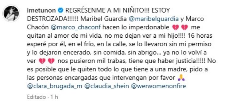 imelda garza tuñon denuncia maribel guardia 