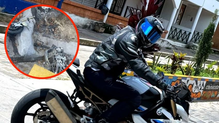 Reconocido odontólogo MUERE tras estrellar su lujosa motocicleta contra una señal de alto: "quedó destruida"