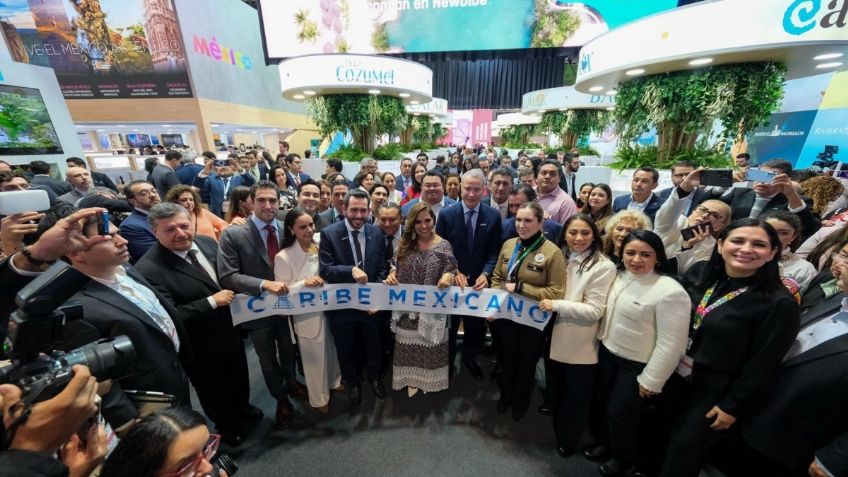 Mara Lezama y Josefina Rodríguez cortan listón del Pabellón Caribe Mexicano, el más grande de México en FITUR 2025