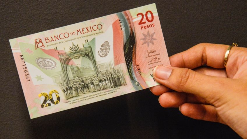 El billete de 20 pesos de 1.7 millones con numeración de la buena suerte, emitido por Banxico