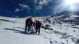 Foto que representa a Cuatro jóvenes sufren grave caída en Nevado de Toluca; servicios de emergencia acuden al rescate