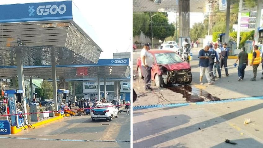 Conductora atropella a motociclistas en gasolinera de Cuautitlán Izcalli; hay al menos un muerto