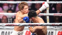 Foto que representa a Naoya Inoue supera a Ye Joon Kim y mantiene la corona en peso supergallo